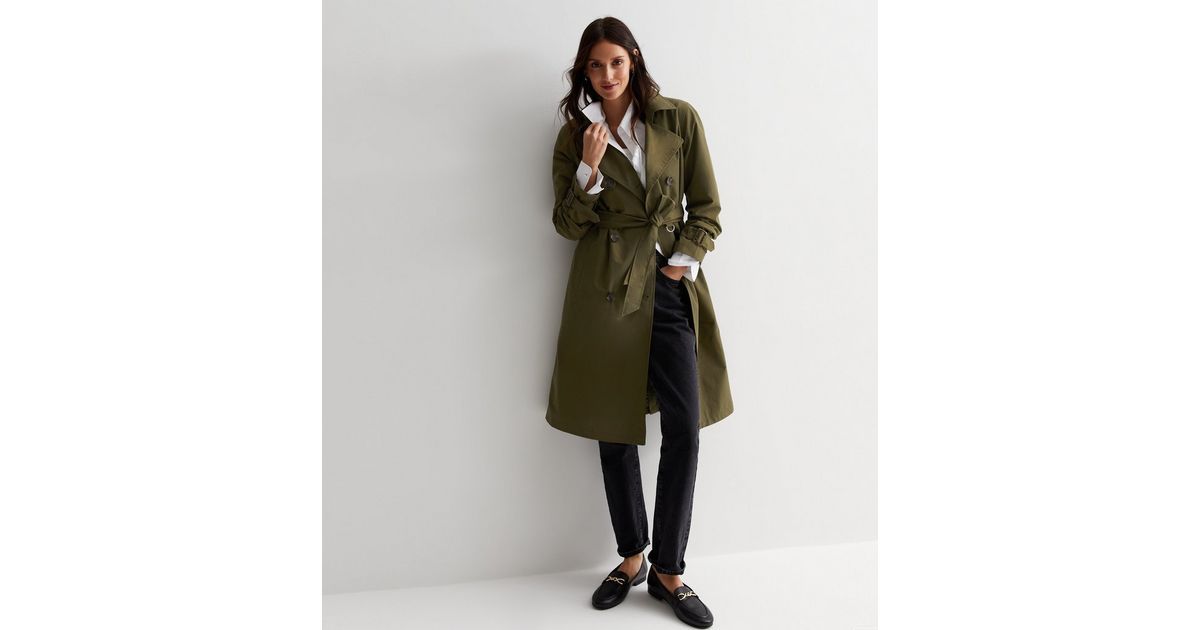 Khaki Formal Belted Trench Coat | New Look | New Look (UK)