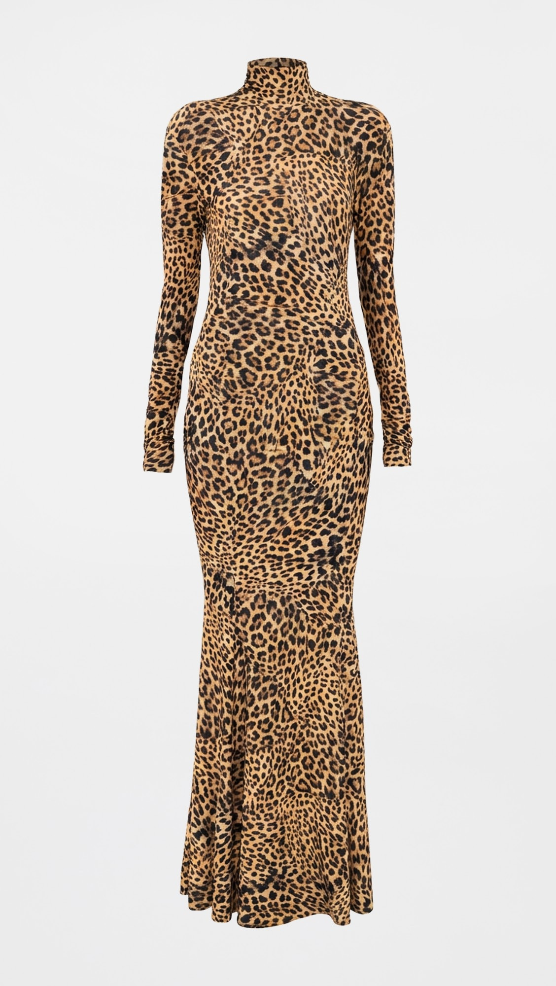 Long Sleeve Turtle Fishtail Gown | Shopbop