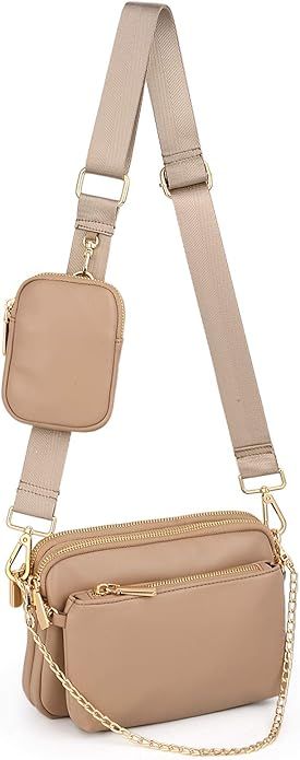 Amazon.com: UTO Small Crossbody Bags for Women Fashion Designer 3 in 1 Multipurpose Cute Shoulder... | Amazon (US)