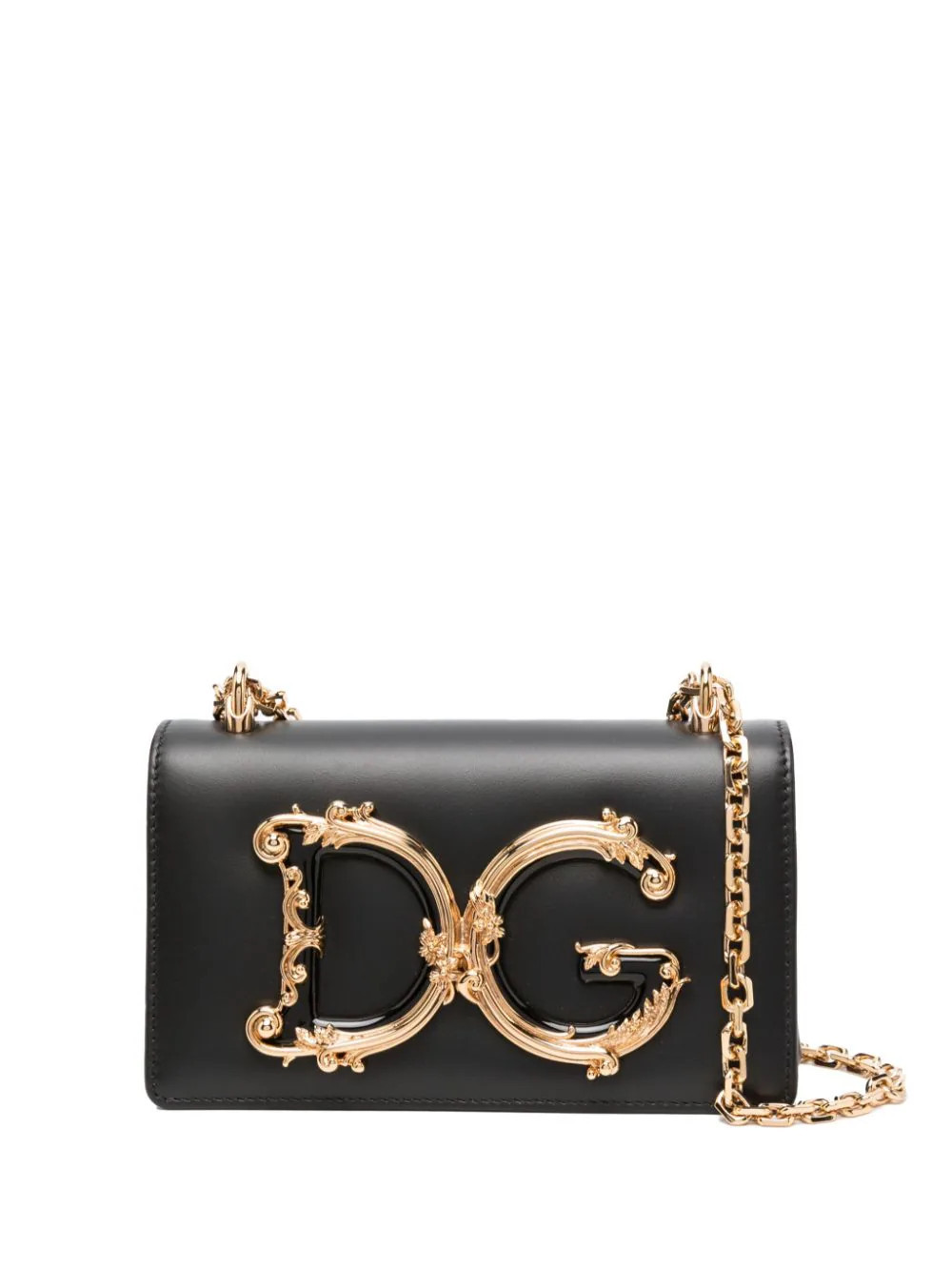 Dolce & Gabbana DG Girls leather crossbody bag - Black | Farfetch Global