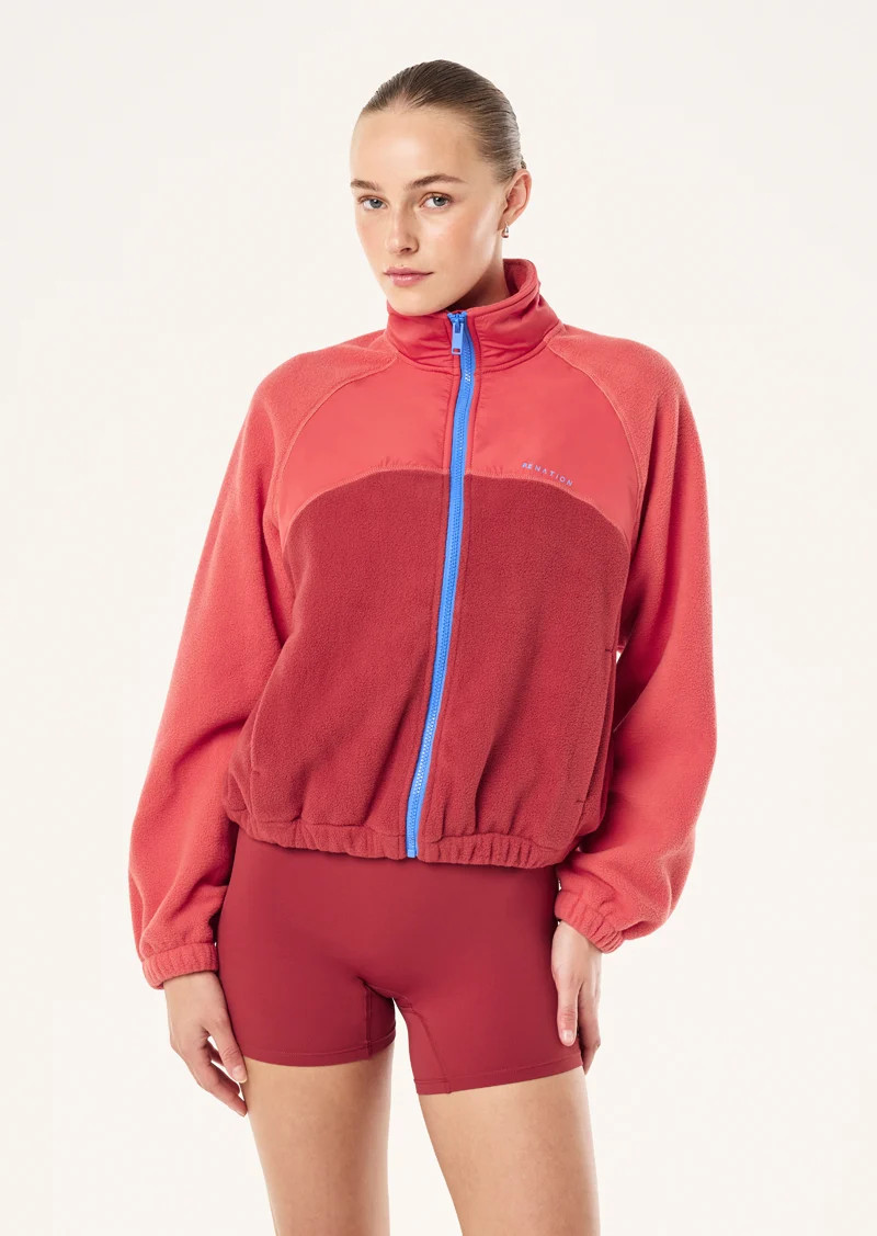 ALUMNI JACKET IN STRAWBERRY & CHERRY | P.E Nation AU
