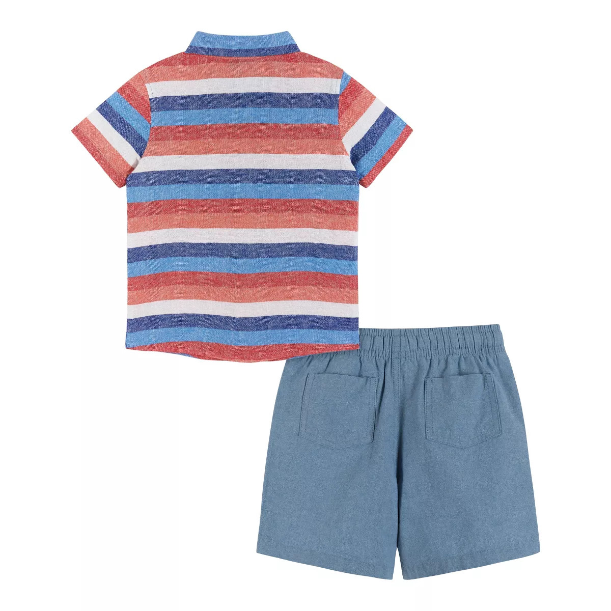 Andy & Evan  Toddler  Chambray Striped Buttondown Shirt & Short Set | Target
