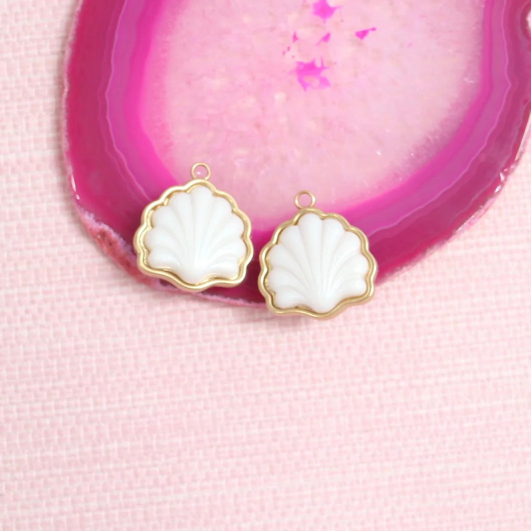 Fountain Shell Charm Pair | Gresham Jewelry