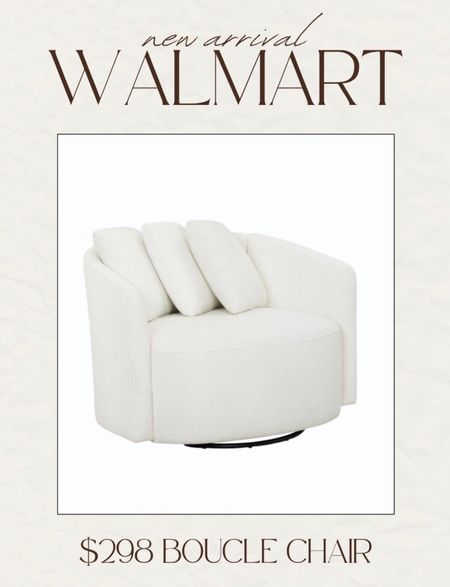 Drew Barrymore Walmart Boucle chair back in stock for preorder!! 

#LTKsalealert #LTKhome #LTKunder50