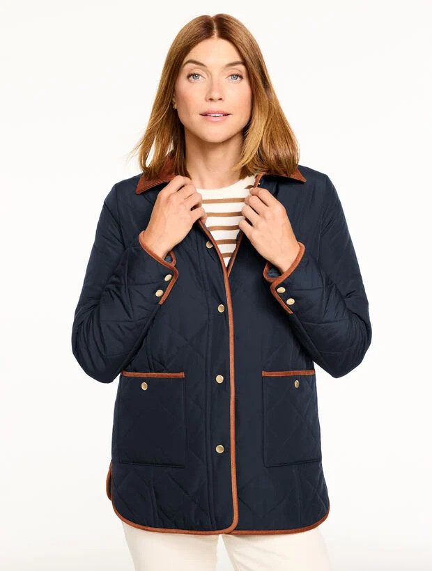 Quilted Barn Jacket | Talbots