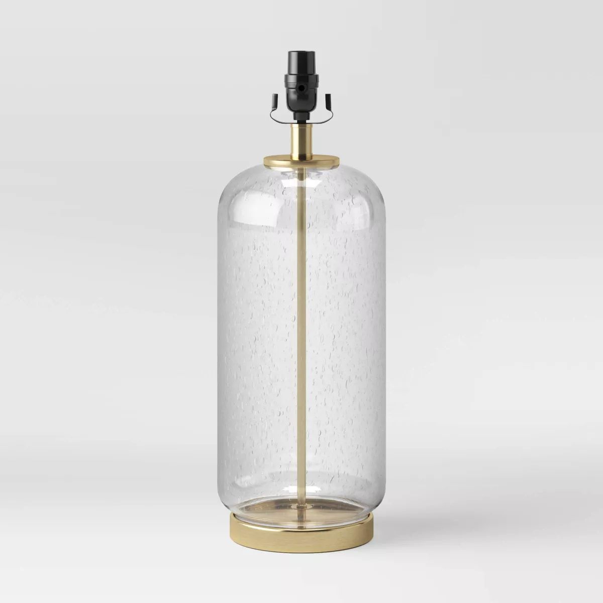Bubble Glass with Brass Detail Large Lamp Base Clear - Threshold™ | Target