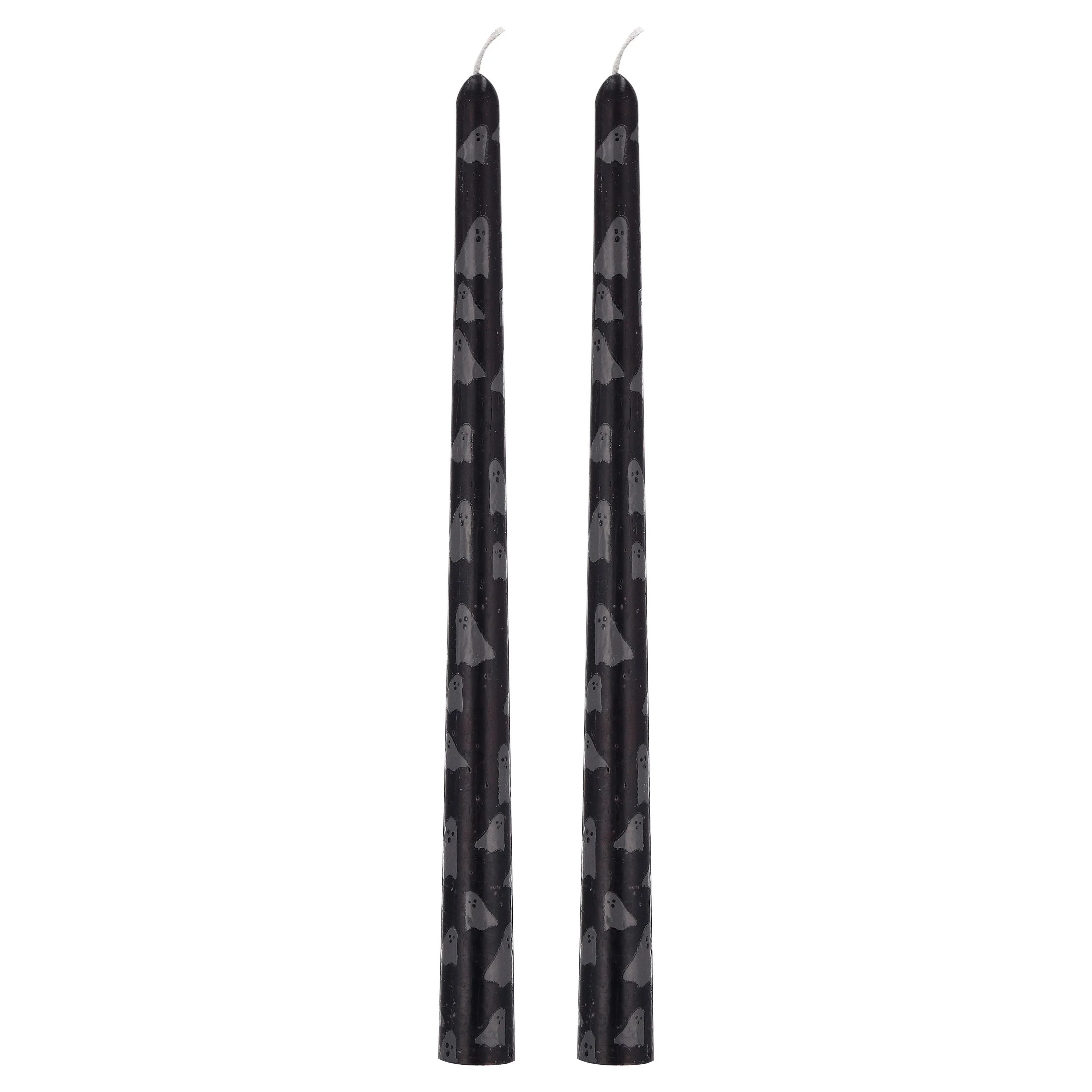 My Texas House Halloween Ghosts Taper Candles, Black and White, 2 Count, 11" - Walmart.com | Walmart (US)