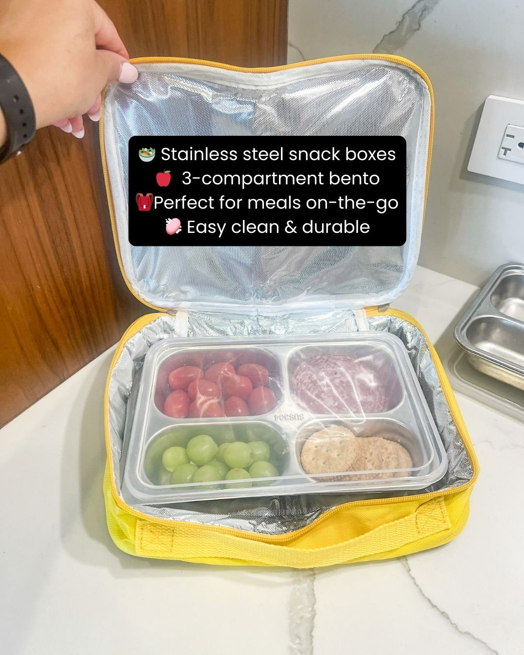 Keep your meals fresh and perfectly organized 🍱✨ with this stainless steel bento lunch box—your go-to for easy, mess-free lunches anywhere! Durable, eco-friendly, and designed with compartments to keep everything neatly separated 💖🥗. Perfect for work, school, or on-the-go days while keeping your food fresh and secure 👀✨. Trust me, this is the upgrade your lunch routine needs 💕

#bentobox #lunchbox #mealprep #foodstorage #kitchenessentials #healthyhabits #onthego #mealplanning #packedlunch #foodprep #dailyessentials #ecofriendly #sustainableliving #kitchenfinds #organizedlife #homeessentials #freshfood #lunchideas #worklunch #schoollunch #aestheticliving #kitchenupgrade #ltkhome #foodinspo #ltkfinds 

 