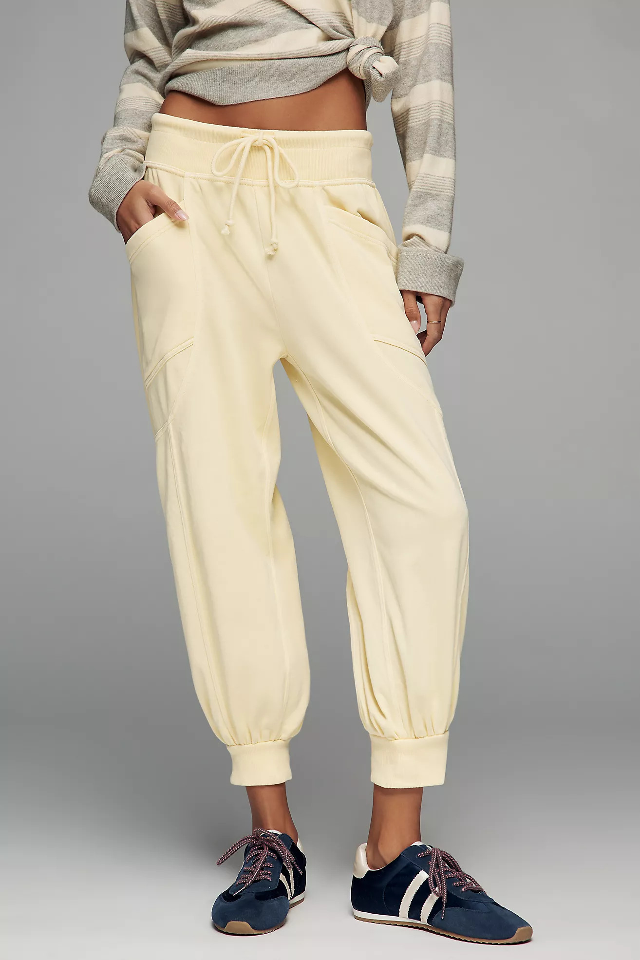 Daily Practice by Anthropologie Easygoing Capri Drawstring Sweatpants | Anthropologie (US)