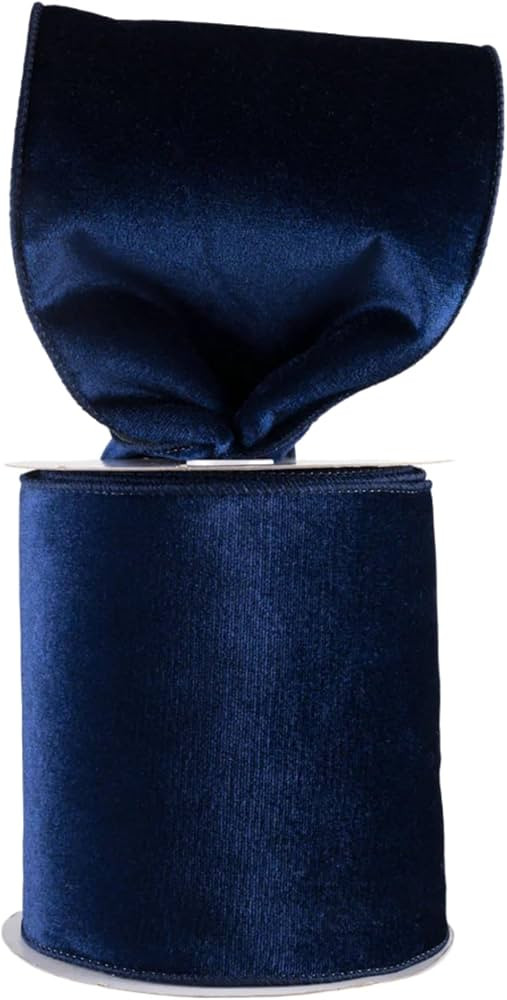 Velvet Wired Edge Ribbon, 4 Inch Width, Christmas Gift Wrapping Ribbon, Waterproof for Wreath DIY... | Amazon (CA)
