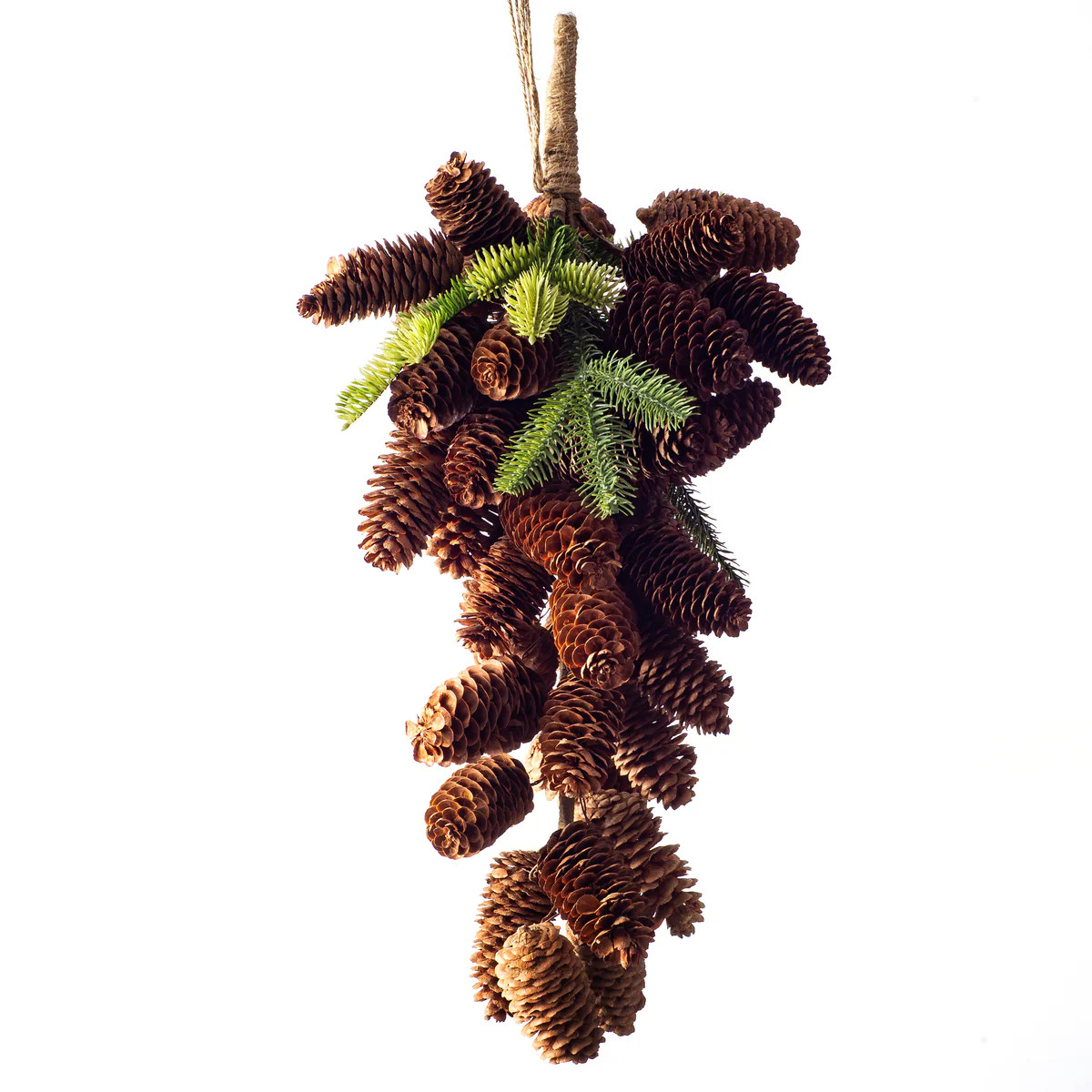Rustic Natural Pinecone & Faux Pine Winter Christmas Hanging Swag | Darby Creek Trading