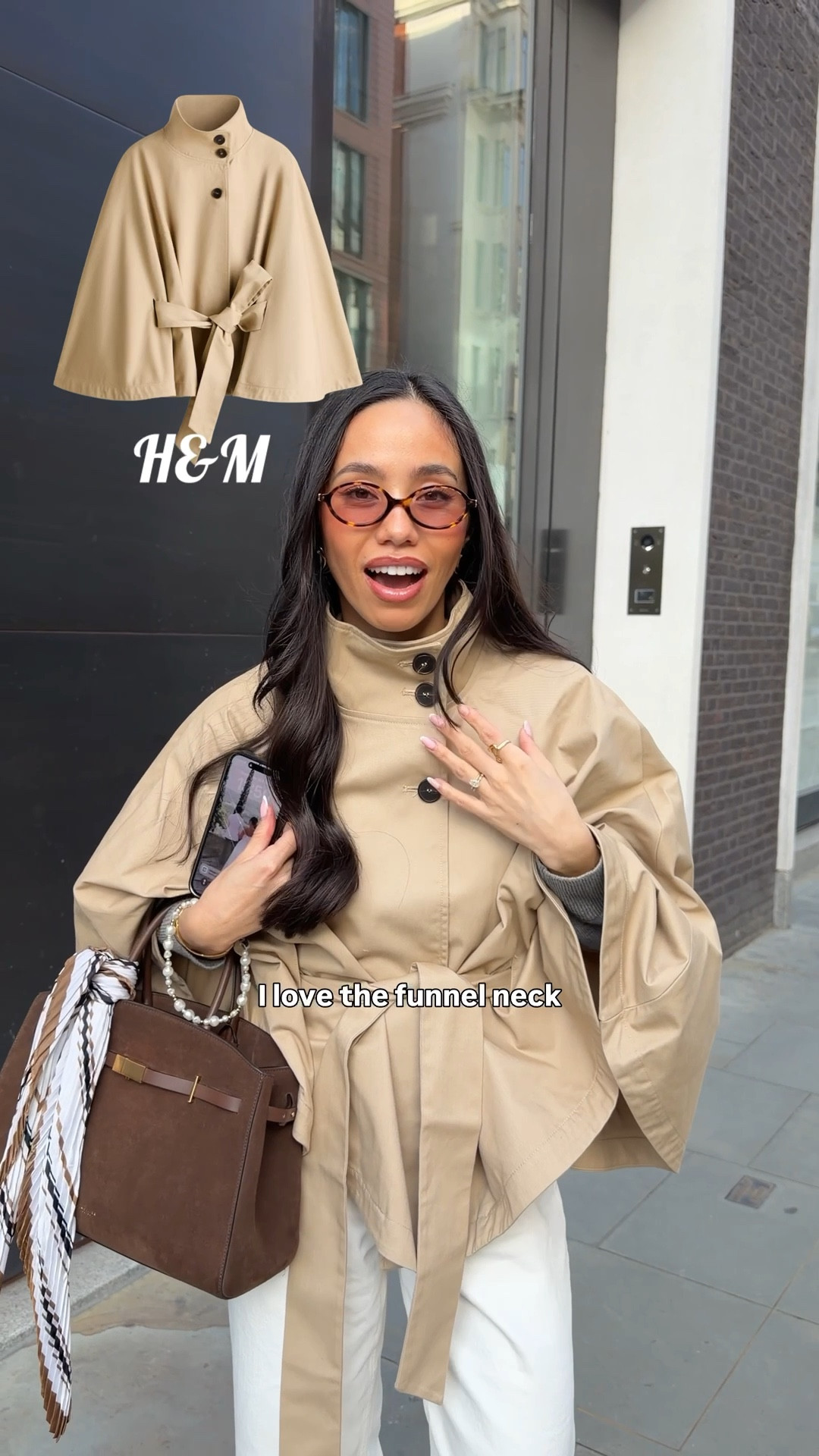 Spring outfit of the day in London, cape coat (size XS/S), COS jeans (size 24) 🤍 ⛅️ #springoutfit #springootd 

Early spring, cape coat, cape trench coat, white jeans, COS, ARKET, H&M, DeMellier London#LTKuk 

#LTKspring #LTKstyletip