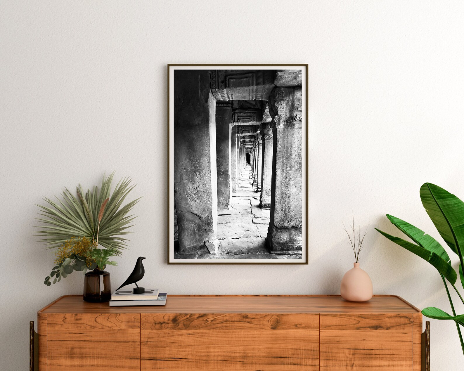 Temple Hallway Angkor Wat Wall Art Cambodian Room Decor Printable Download - Etsy | Etsy (US)