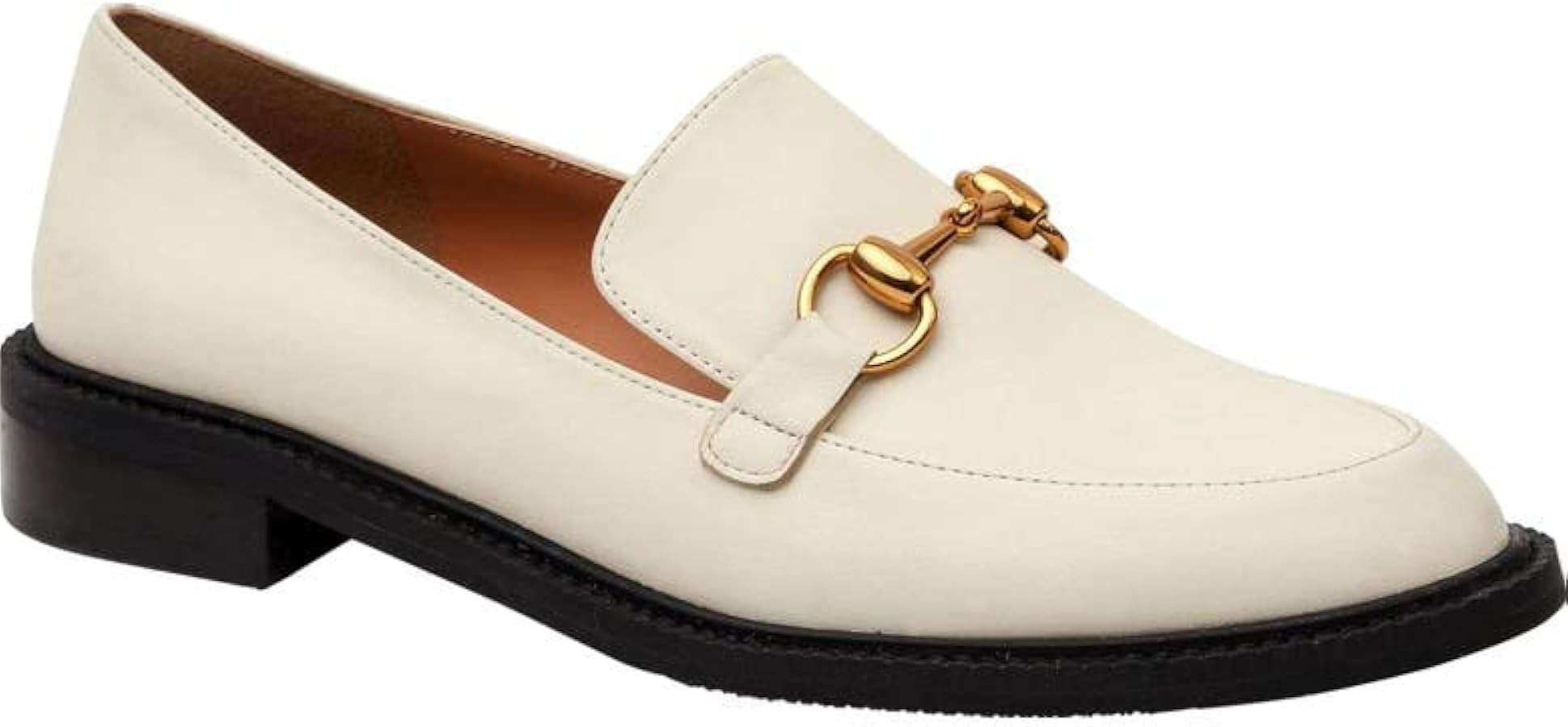 Coutgo Womens Loafers Comfortable Slip On Penny Loafer Casual Chain Flat Work Office Dress Shoes | Amazon (US)