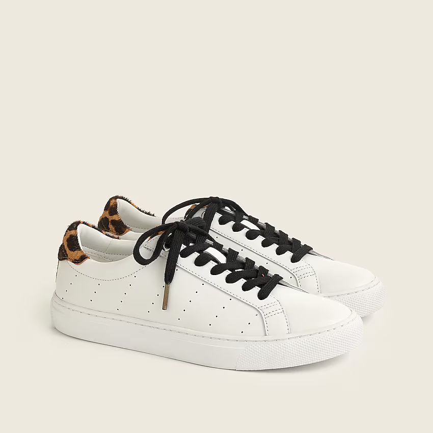 Saturday sneakers with leopard calf hair detail | J.Crew US