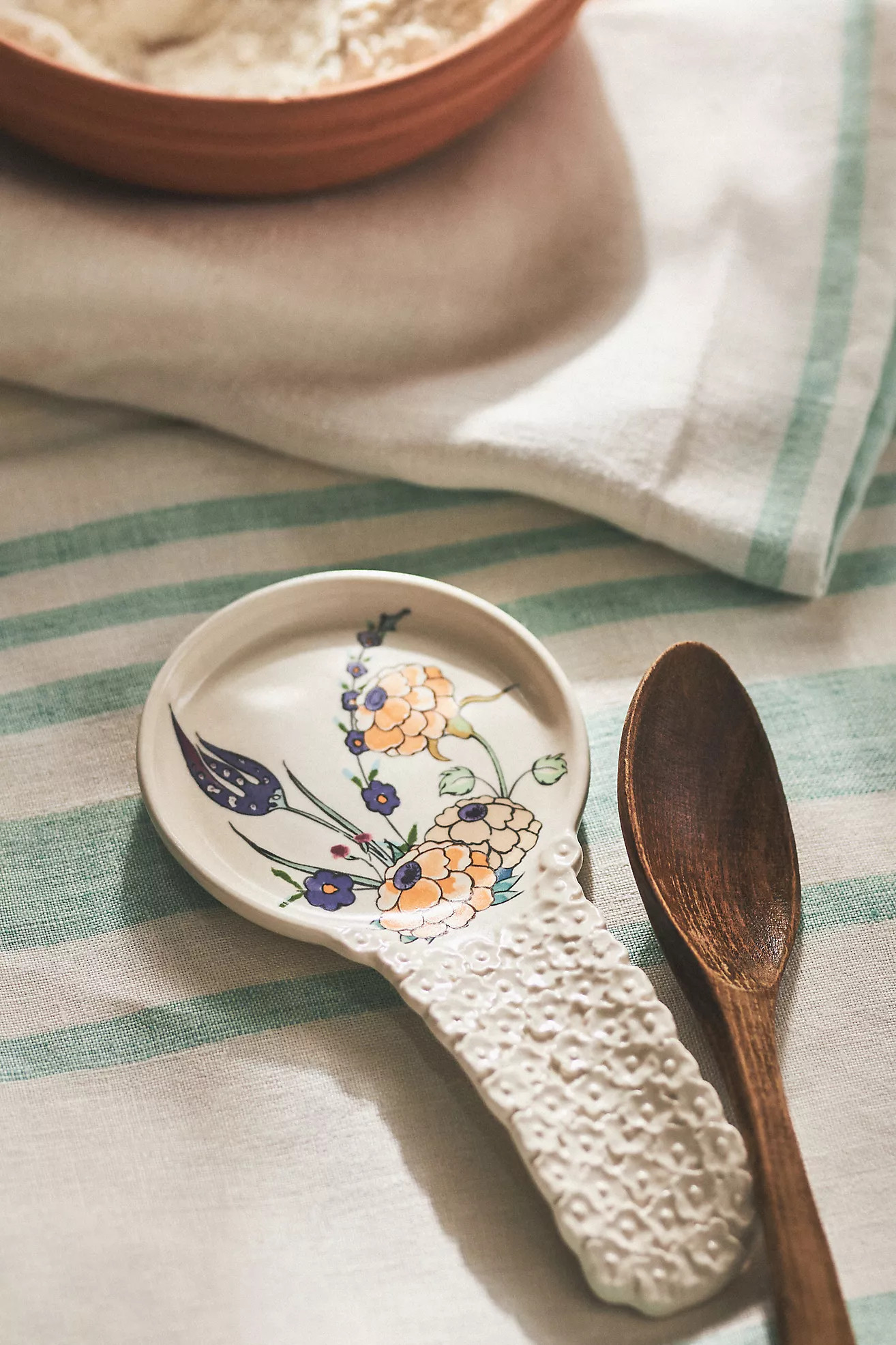 Turkuaz Kitchen Posy Spoon Rest | Anthropologie (US)