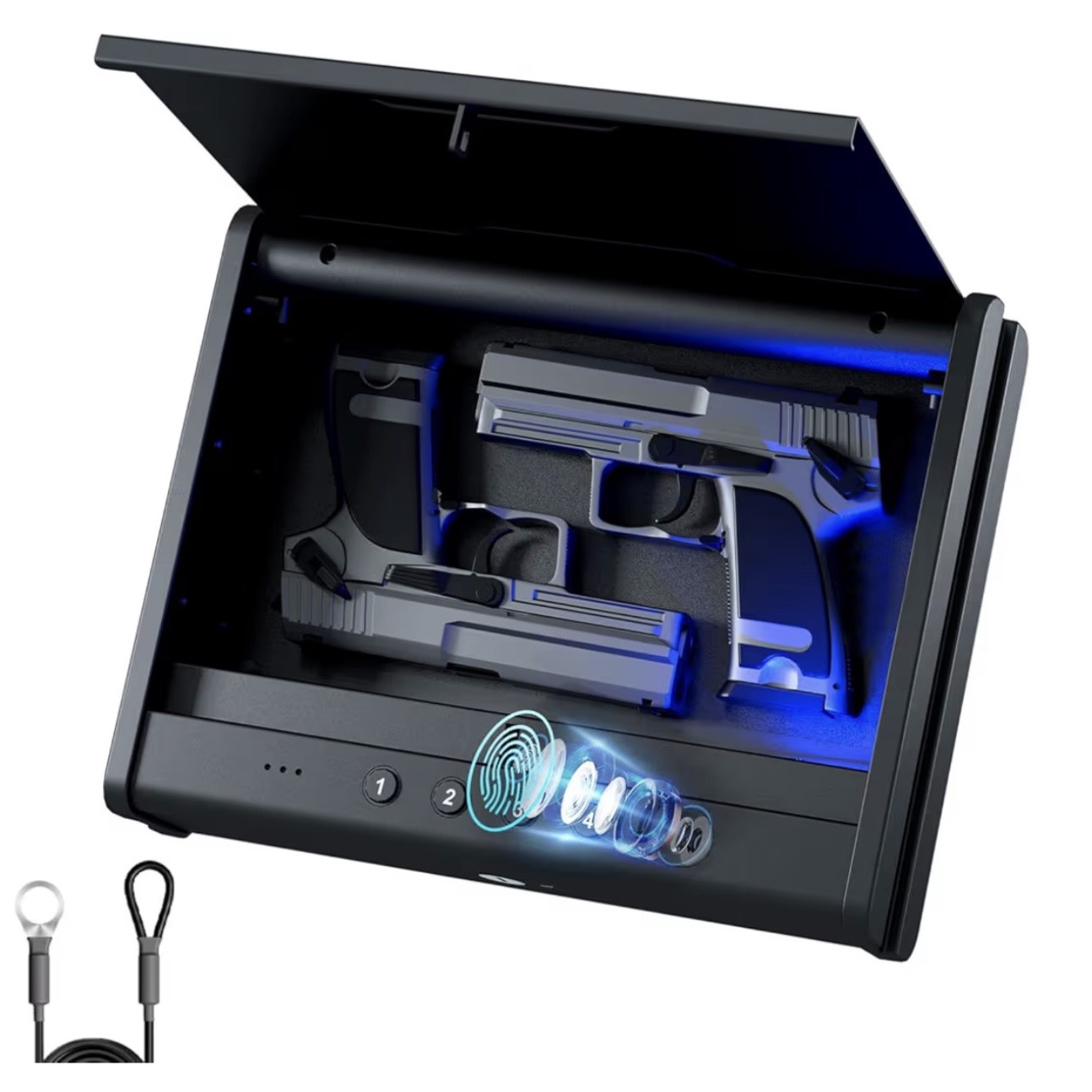 FATHERS DAY GIFT IDEA
DAY 4
Not only are you keeping his gun safely near by, but your also protecting your whole family with this gift! Biometric, passcode and key entry can hold up to 2 hand guns and the slim sleek design making it discreet. Grab one for father figures in your life! #LTKFathersDay

#LTKHome #LTKMens #LTKdayinmylife