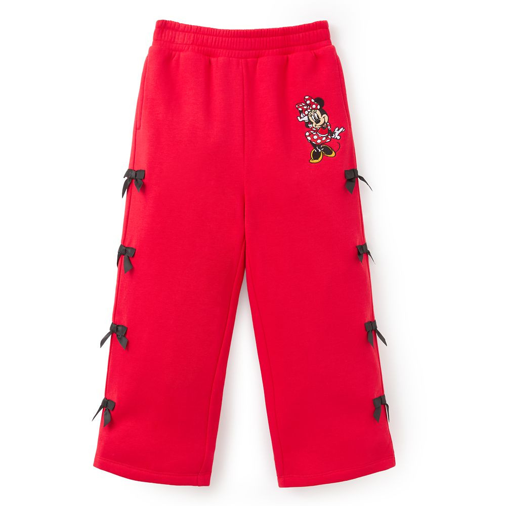 Minnie Mouse Wide Leg Bow Sweatpants for Kids | Disney Store