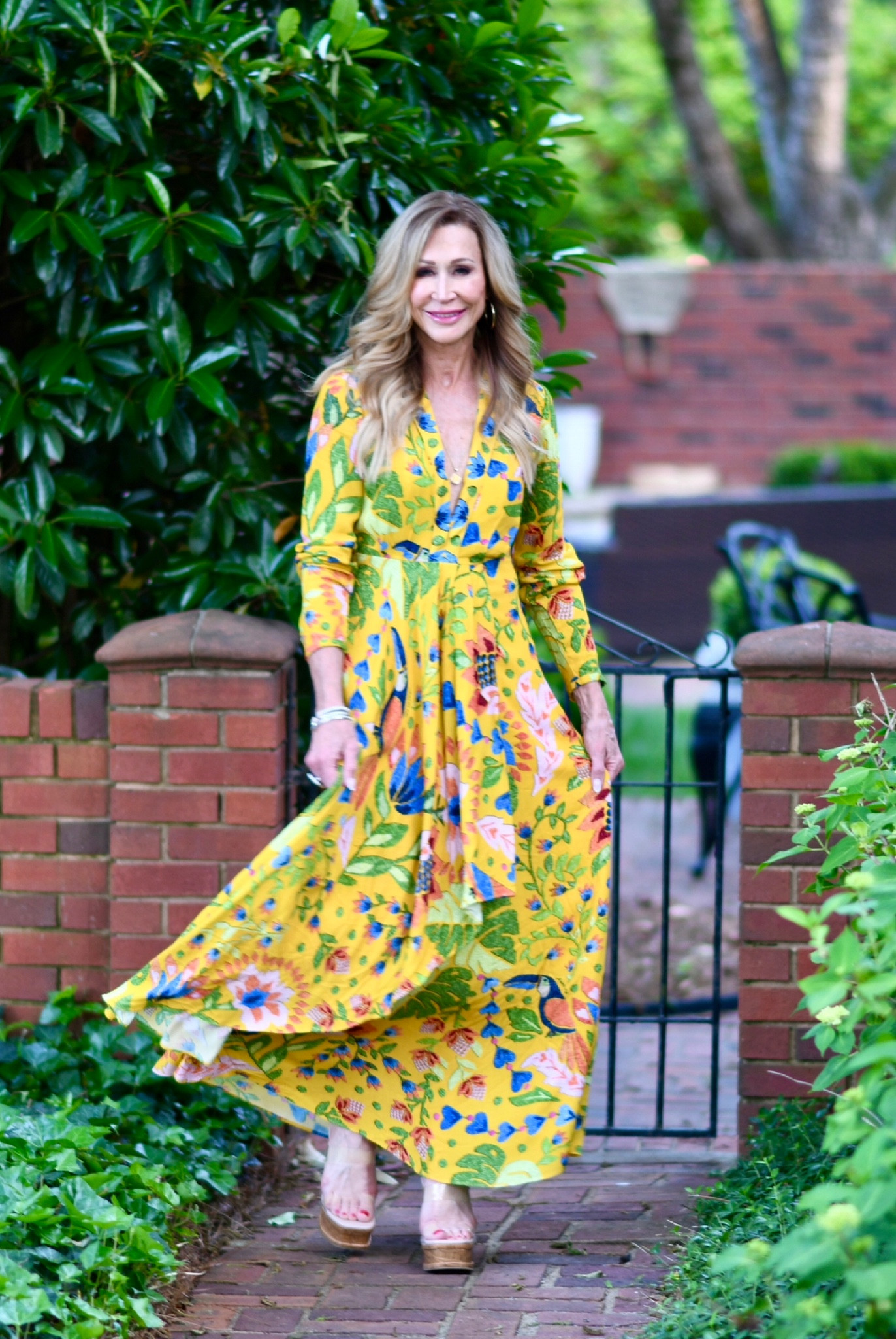 Yellow Summer Garden Maxi Dress curated on LTK