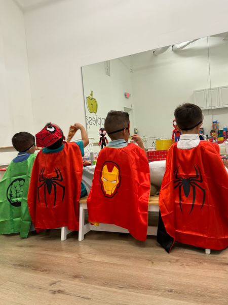 Spiderman themed birthday! These capes and masks were the perfect edition to the party 