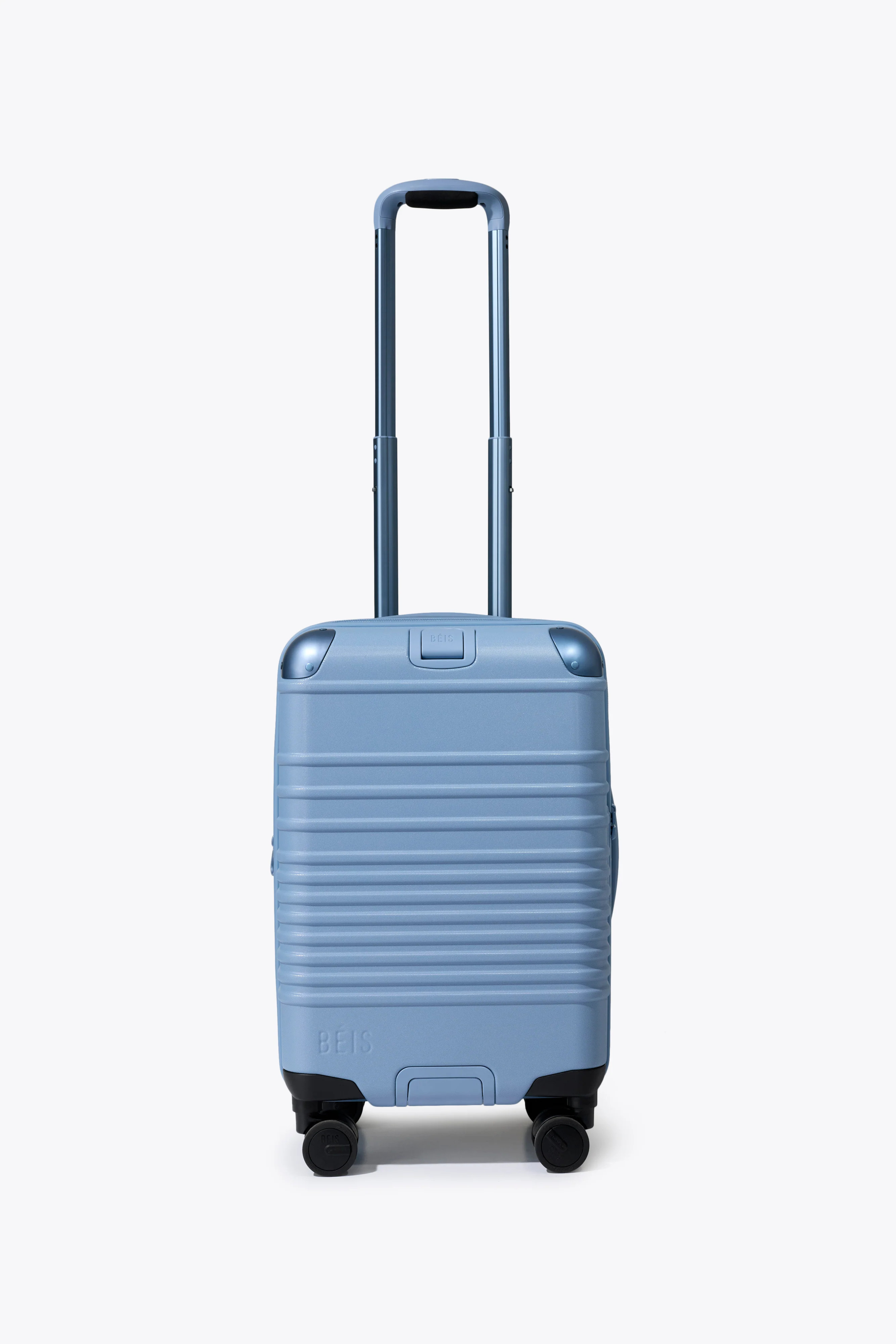BÉIS ‘The Hybrid Carry-On Roller’ in Dusty Blue - Blue Hybrid Carry-On Roller Luggage | BEIS