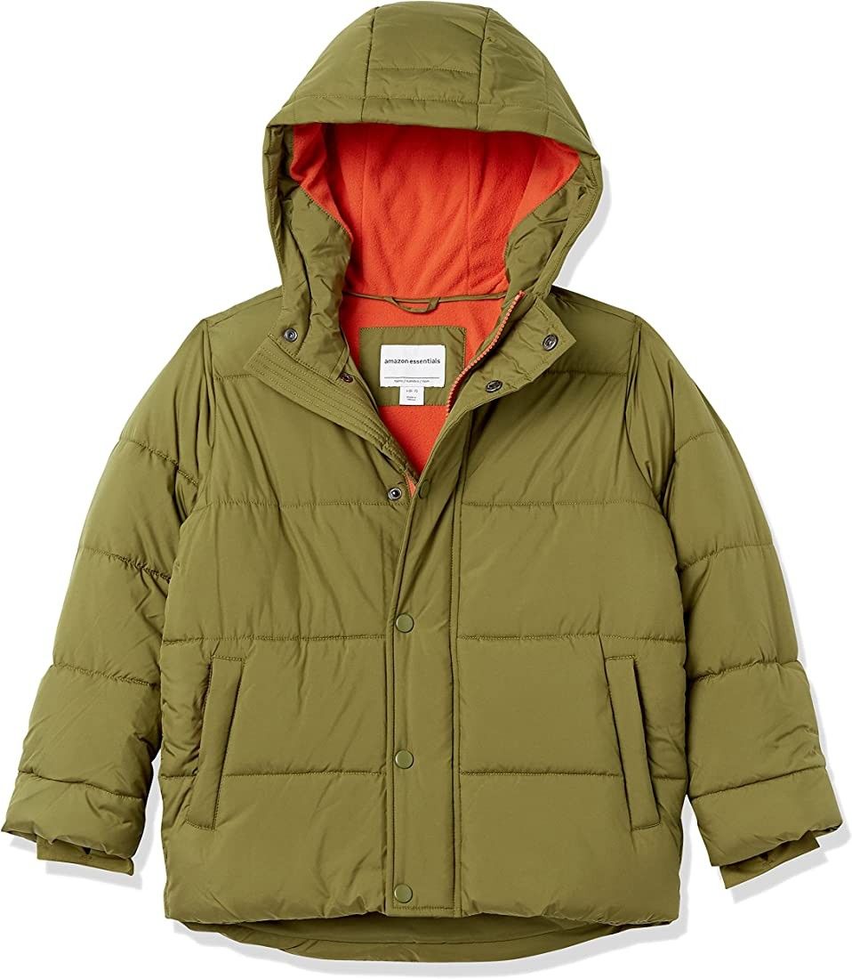 Amazon Essentials Boys and Toddlers' Heavy-Weight Hooded Puffer Jacket Coat | Amazon (US)