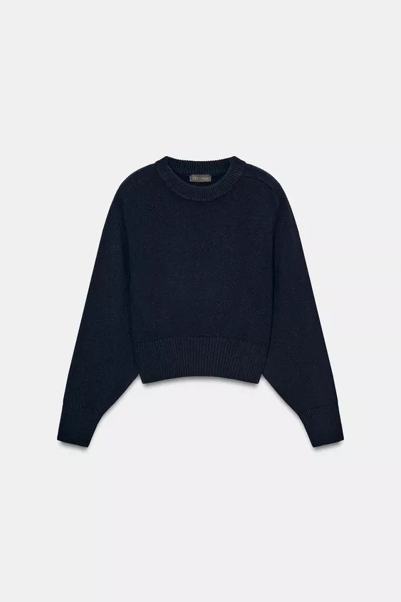 100% WOOL JUMPER WITH SHOULDER PADS | Zara UK