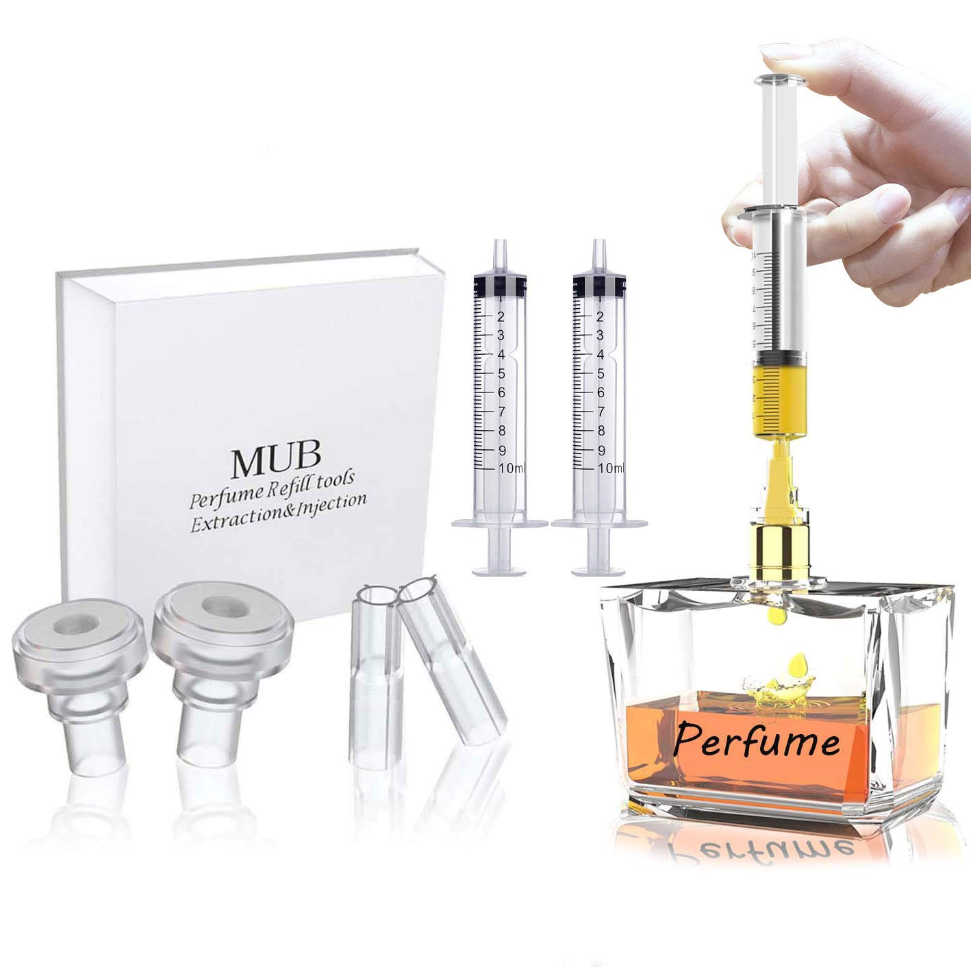 MUB 10ml Perfume Refill Pump Tools, Perfume Decanter Kit Dispenser with Adapter Tools for Perfume... | Amazon (US)