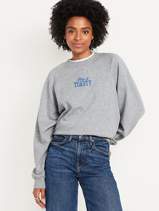 SoComfy Oversized Graphic Sweatshirt | Old Navy (US)