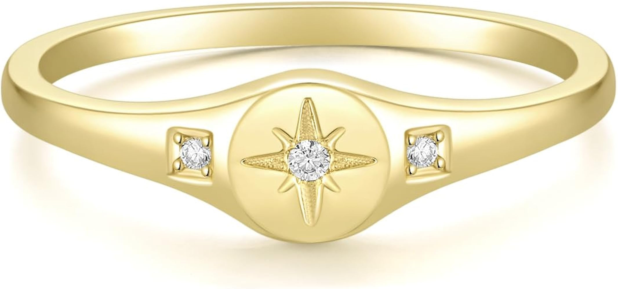 Mameloly 1.5mm 14K Gold Plated Wedding Bands for Women Dainty Stackable Thin Dot Ring Statement R... | Amazon (US)