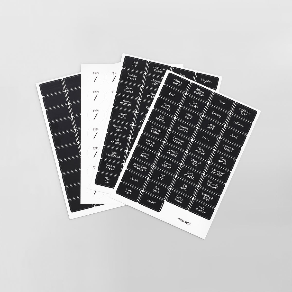 Spice Label Set | NEAT Method