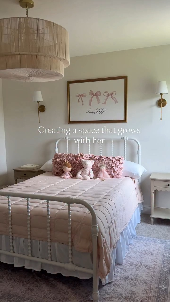 Created a space to grow with her as she gets older. Mixed white, pink & good touches in this bedroom space.

#LTKHome #LTKKids #LTKBaby