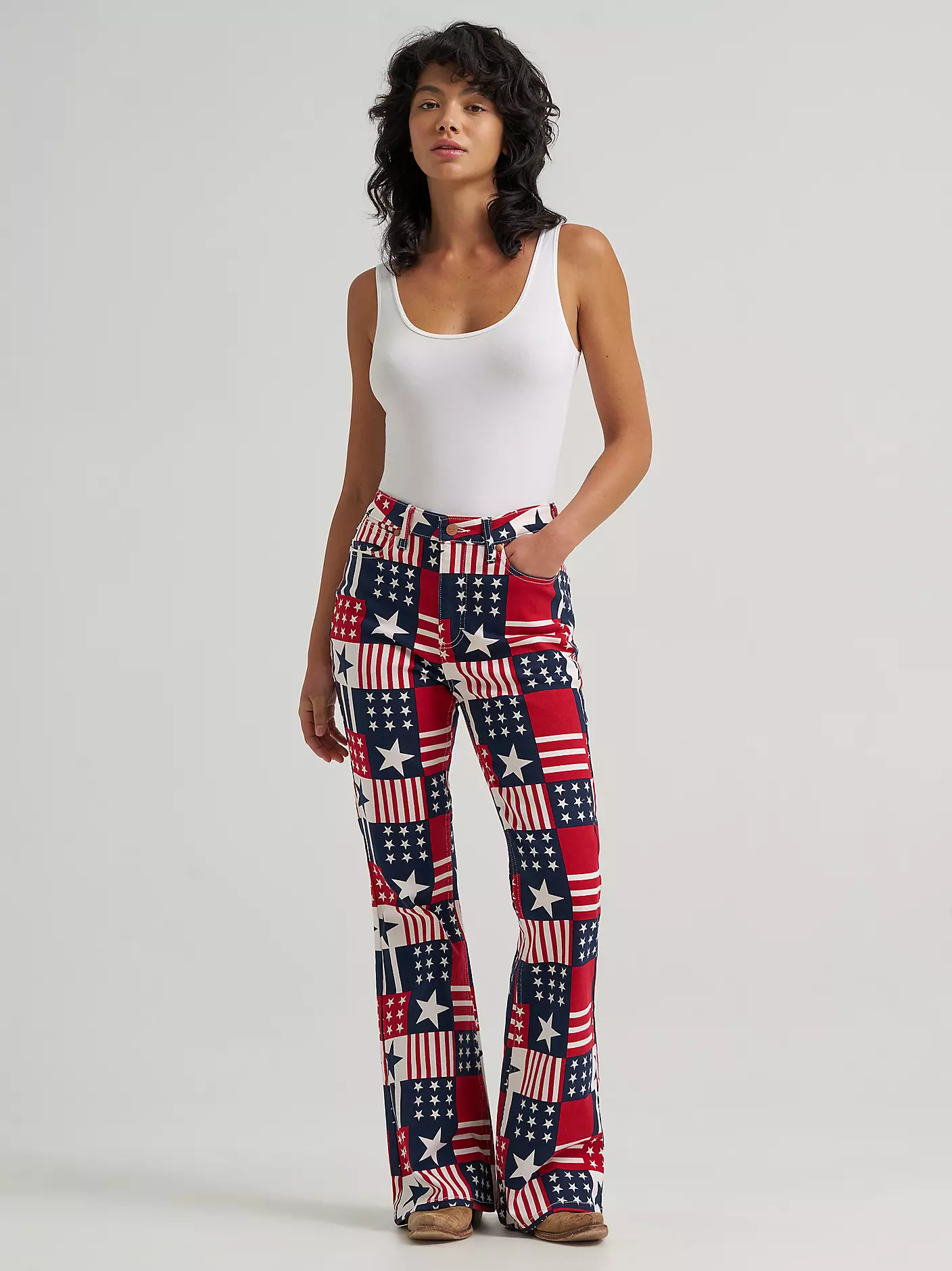 Wrangler® x 250 Years of America Retro Bailey Flare Print Jean | Wrangler