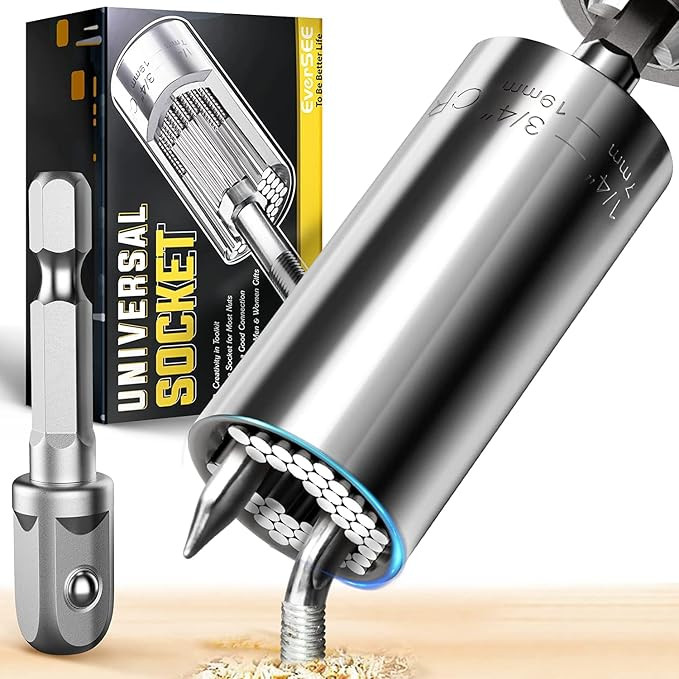 Universal Socket Stocking Stuffers for Men Dad Gifts, Super Grip Socket Tool Gifts for Men, Power... | Amazon (US)