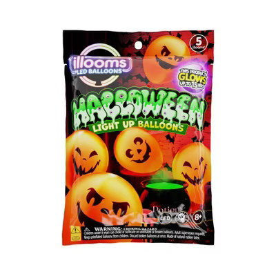 iLLoom Balloon 5ct Latex Pumpkin Orange | Target