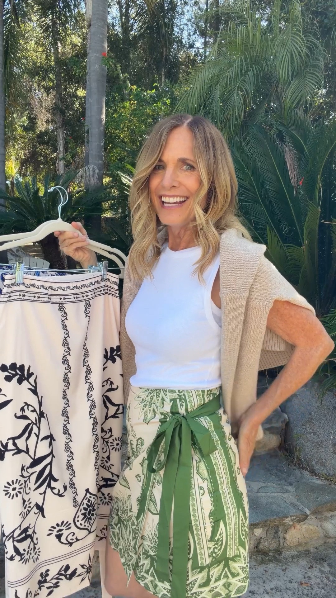 hese silky wrap skirts look SO much more expensive than they are ✨

Giving a little Farm Rio meets Anthro vibe… but budget friendly 🙌🏻

I styled 3 different skirts today… 2 short and 1 long, and I’m obsessed with how easy they are to wear. They’re fully lined, super flattering, lightweight for summer, and would be PERFECT for travel because they pack so easily.

And the colors and patterns? SO good 🌸🌴☀️

#LTKOver40 #LTKTravel #LTKootd