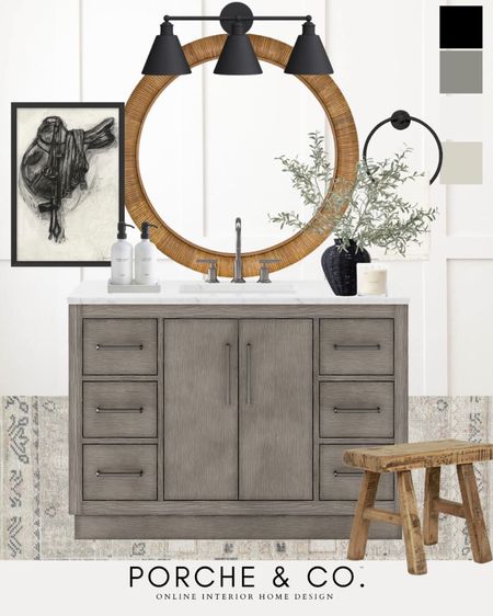 Curated collection, modern classic bathroom, bathroom styling, bathroom decor
#visionboard #moodboard #porcheandco

#LTKhome #LTKstyletip #LTKFind