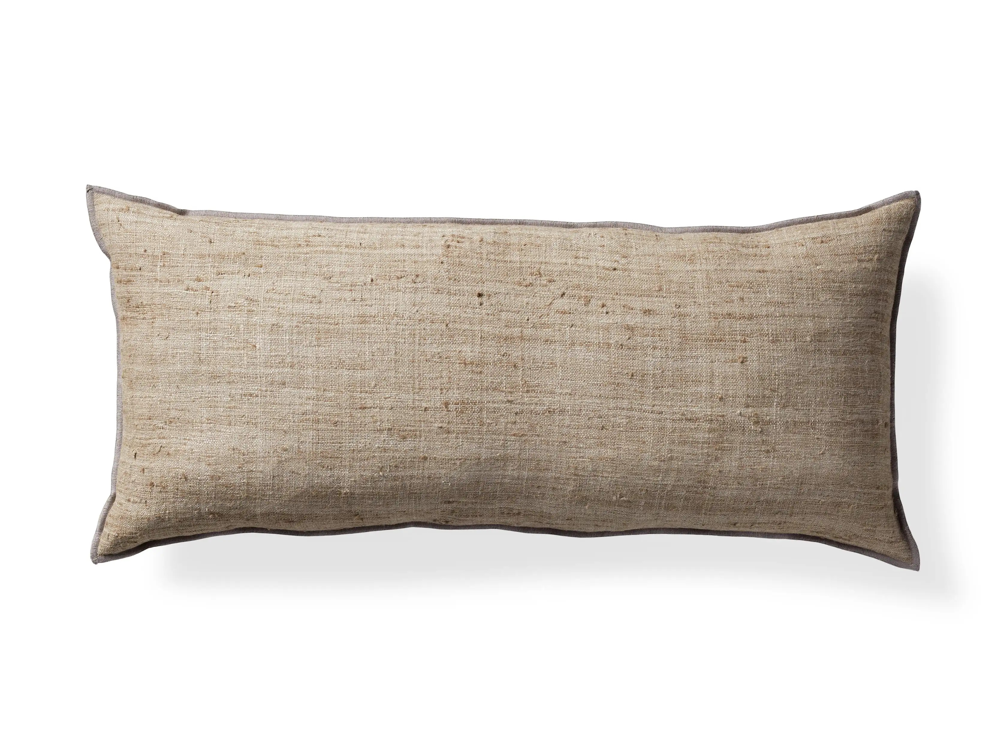 Raw Silk Lumbar Pillow Cover | Arhaus