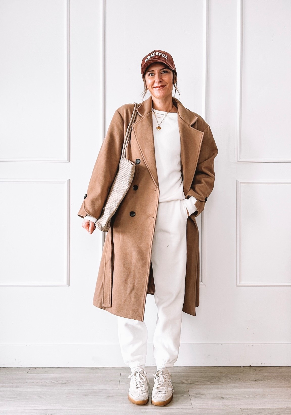 Neutral winter outfit on repeat 🤍
This camel coat instantly elevates a comfy jogger set and sneakers. Perfect for everyday errands, school drop-off, and travel days.

#LTKmomlife #LTKgrwm #LTKootd