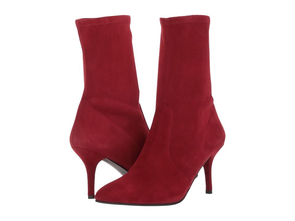 Stuart Weitzman - Cling (Scarlet Suede) Women's Boots | Zappos