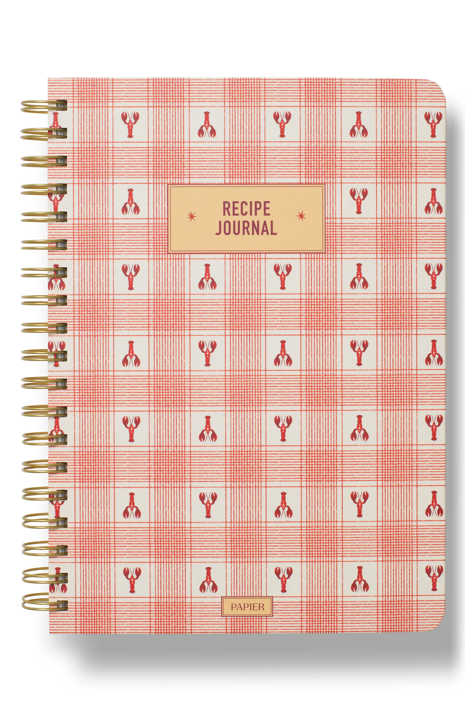 Lobster Gingham Recipe Journal | Nordstrom