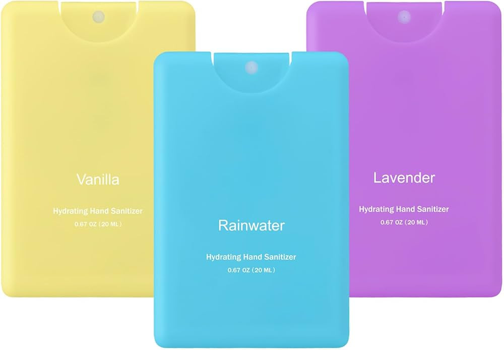 3 Pcs Power Mist Hydrating Hand Sanitizer Spray Bulk Travel Size Hand Sanitizer Pocket 0.67 oz Ca... | Amazon (US)