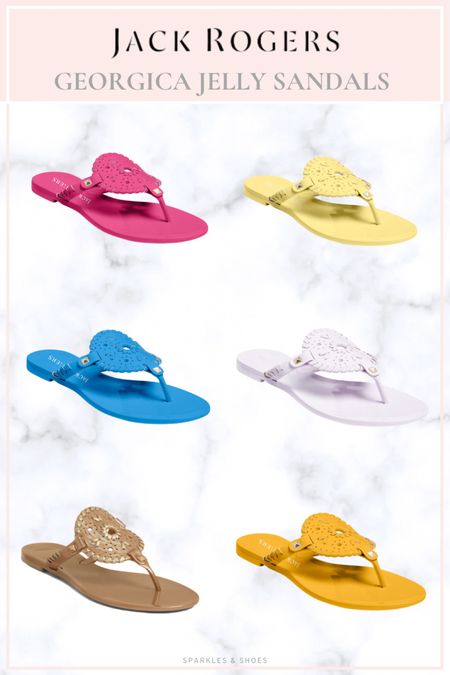 I don’t think you could ever go wrong with Jack Rogers and these rainbow jelly ones are so fun! ⭐️ Embrace the playful style that defined your youth - the jelly. The Georgica Jelly Sandal is the perfect version of our everyday sandal that you can wear without worry to the pool or beach thanks to its water-friendly construction. #jackrogers #summersandals #jellysandals 

#LTKshoecrush #LTKSeasonal #LTKFind