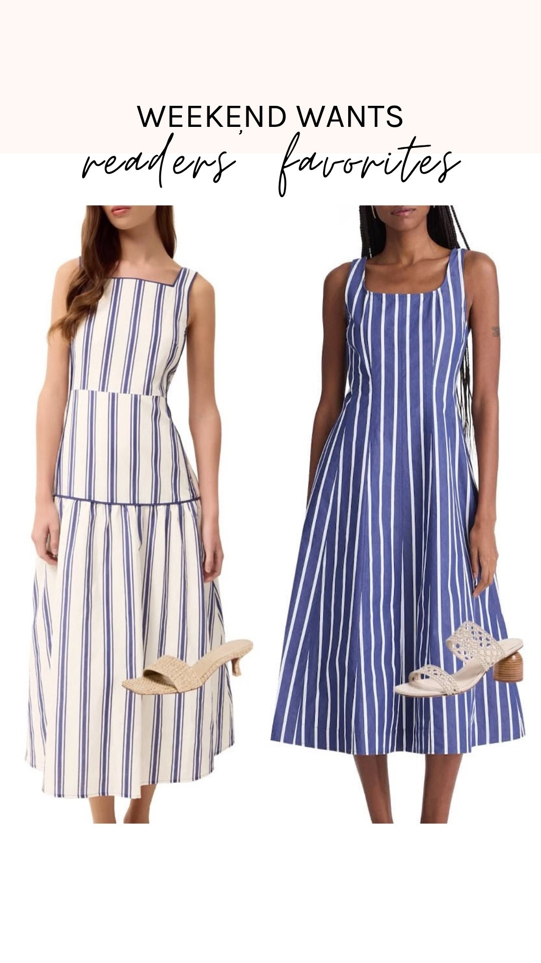 Today’s picks are curated from readers’ favorites throughout the last few weeks. From versatile tops and must-have jeans to easy-to-wear dresses and the season’s best sandals, these stylish looks are perfect to wear throughout summer.

#LTKootd
