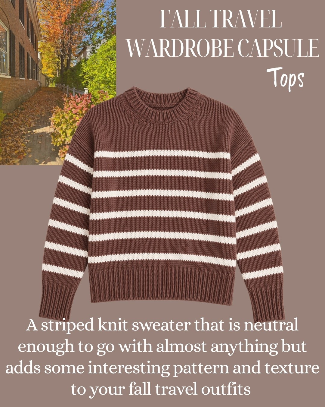 Classic Striped Sweater for your fall capsule wardrobe @Tuckernuck