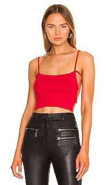 superdown Lily Strappy Knit Top in Cherry Red from Revolve.com | Revolve Clothing (Global)