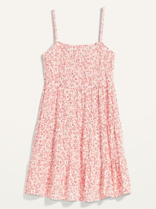 Printed Sleeveless Tiered Swing Dress for Women | Old Navy (US)