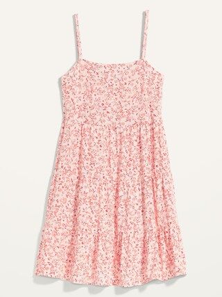 Printed Sleeveless Tiered Swing Dress for Women | Old Navy (US)