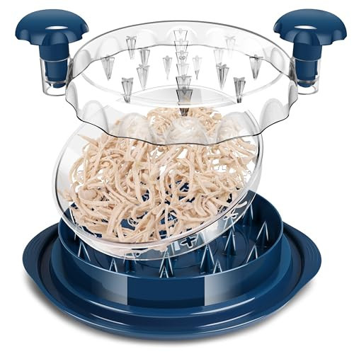 Chicken Shredder, Professional Chicken Shredder Tool Twist, Perfect Meat Shredder Tool for Effortless Kitchen Experience, Transparent Lid, Non-Slip Design | Amazon (US)