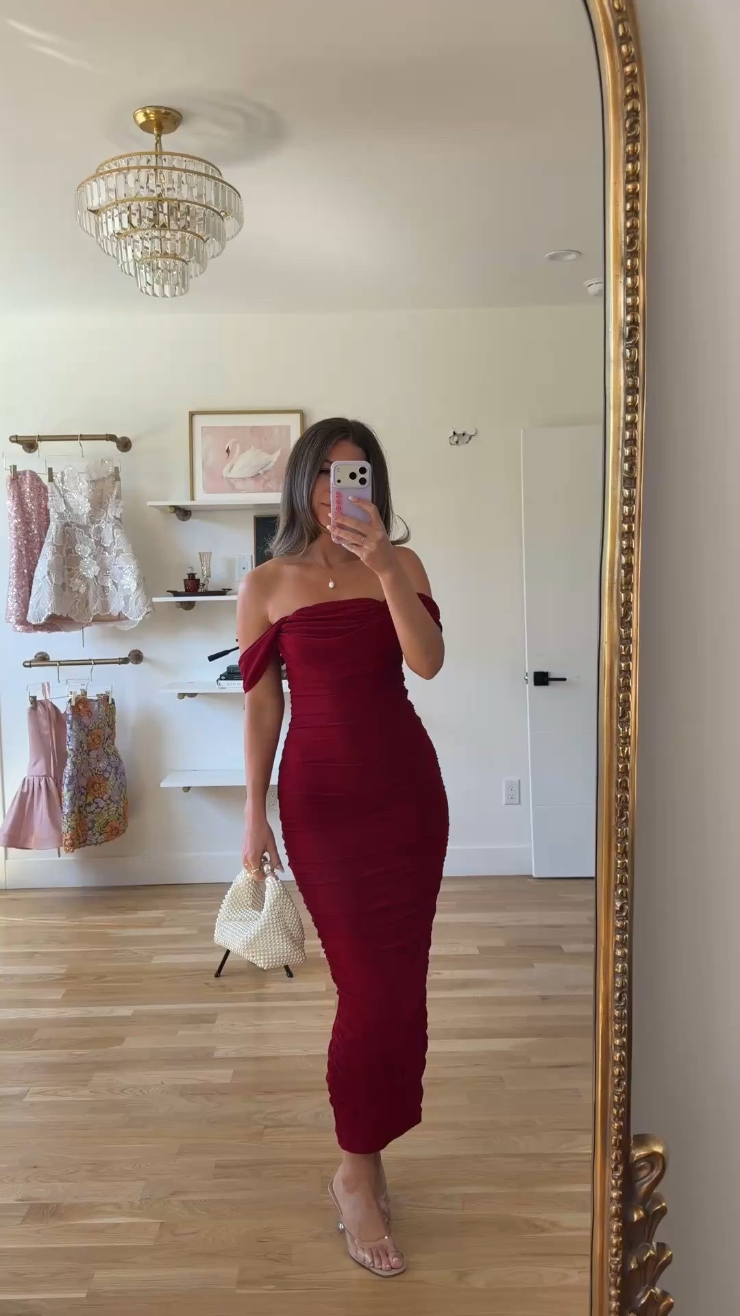 burgundy off-the-shoulder ruched midi dress with a fitted silhouette amazon summer to fall formal event and wedding guest dress 💐

I’m 5’4” and wearing my usual small/2 

amazon fashion, amazon dresses, amazon finds, amazon outfit ideas, amazon summer outfits, affordable fashion finds, summer wedding guest dresses, wedding guest dresses, cocktail dresses, semi-formal dresses, black tie wedding guest dresses, destination wedding guest dresses, garden party dresses, wedding guest outfit ideas

#LTKSeasonal #LTKWedding #LTKootd